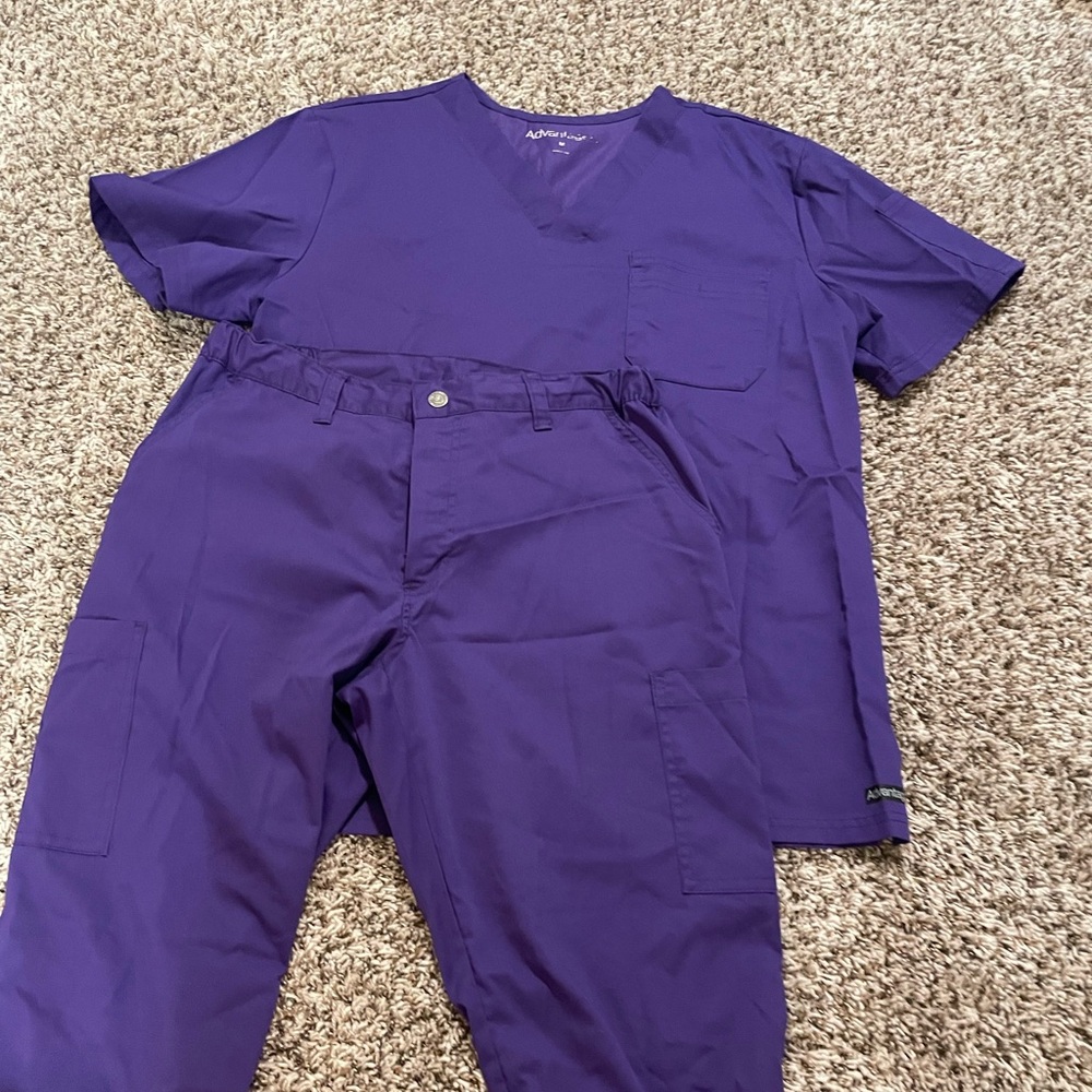 Bright purple Advantage scrub set